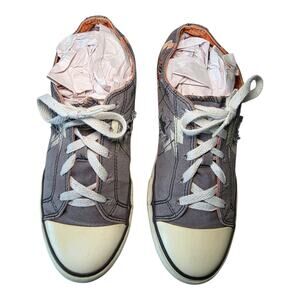 Converse All Star Skull Lightning Sneakers Youth Size 6 Gray Orange Streetwear
